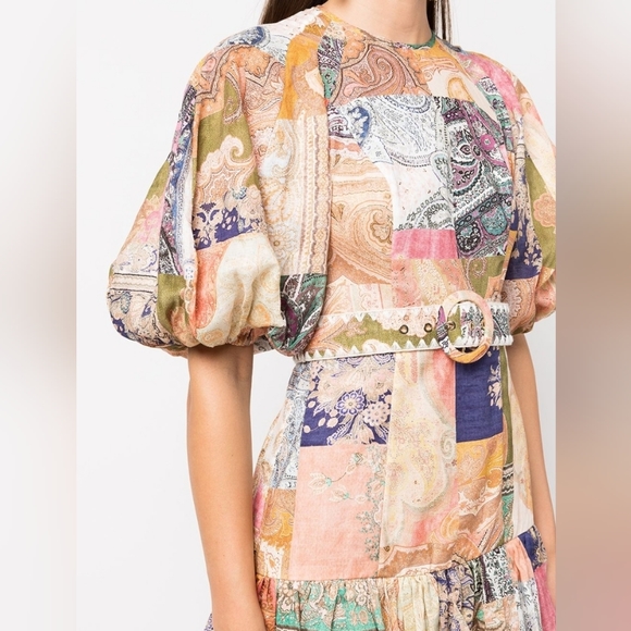 ZIMMERMANN Anneke patchwork paisley mini dress - Picture 4 of 12
